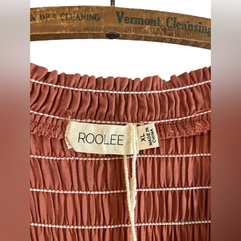 Roolee Dress New with Tags Size XL Renaissance Boho Pockets Ruched - Picture 5 of 10